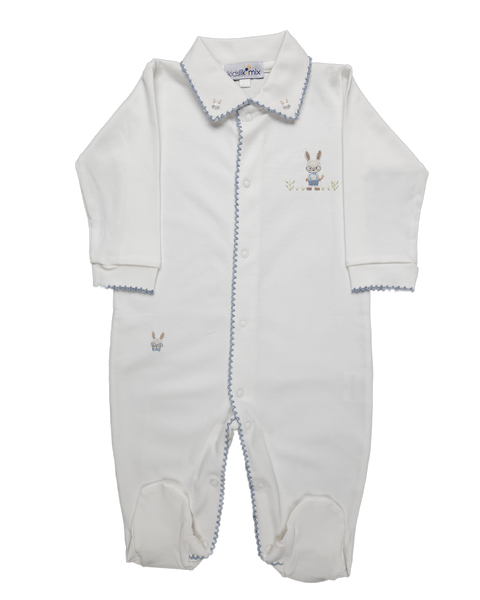 Baby Bunny Glasses Pima Open Front Jumpsuit