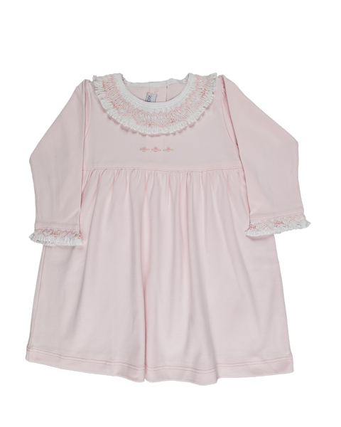 Baby Flower Girl  Long Sleeve Pima Dress