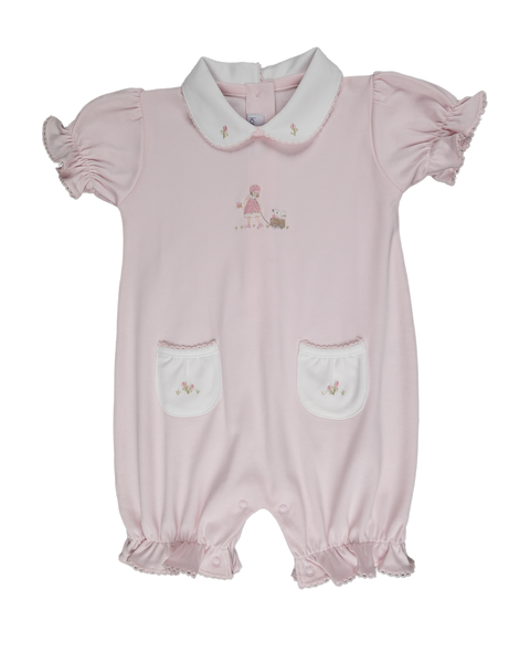 Baby Girl and Bunny Pima Romper
