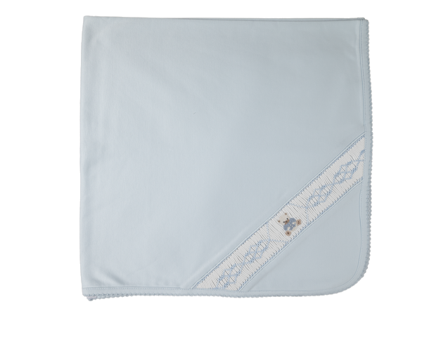 Baby Sweet Bear Boy Pima Blanket