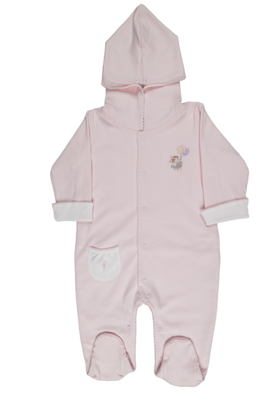 Baby Girl Fly Balloon Hoddie Pima Jumpsuit