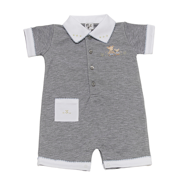 Baby Boy Family Mouse Pima Pocket Romper