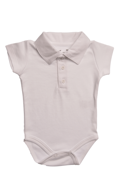 Baby Short Sleeve Polo Collar Pima Body