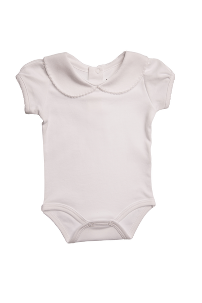 Baby Short Sleeve Round Collar Pima Body