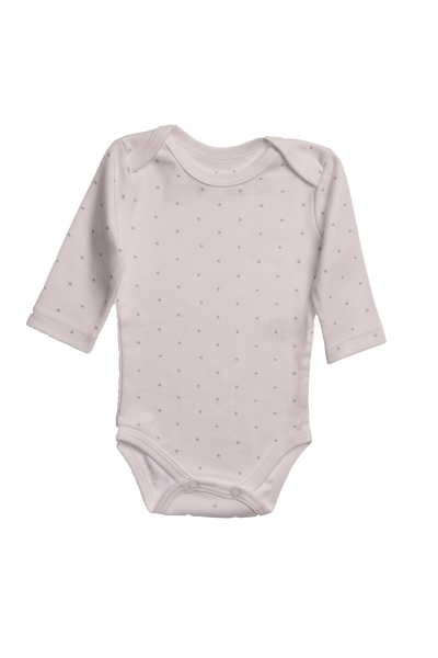 Baby Star Print Long Sleeve Basic Pima Body