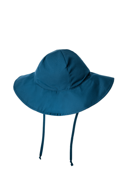 Brim Blue Basic Round Sun Protection Hat
