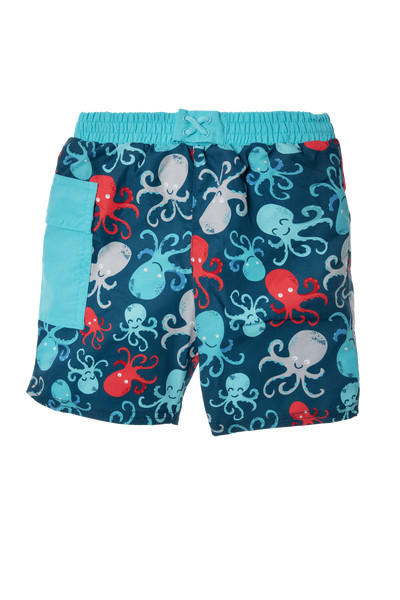 Octopus Right Pocket Shorts Reusable Absorbent Swim Diaper