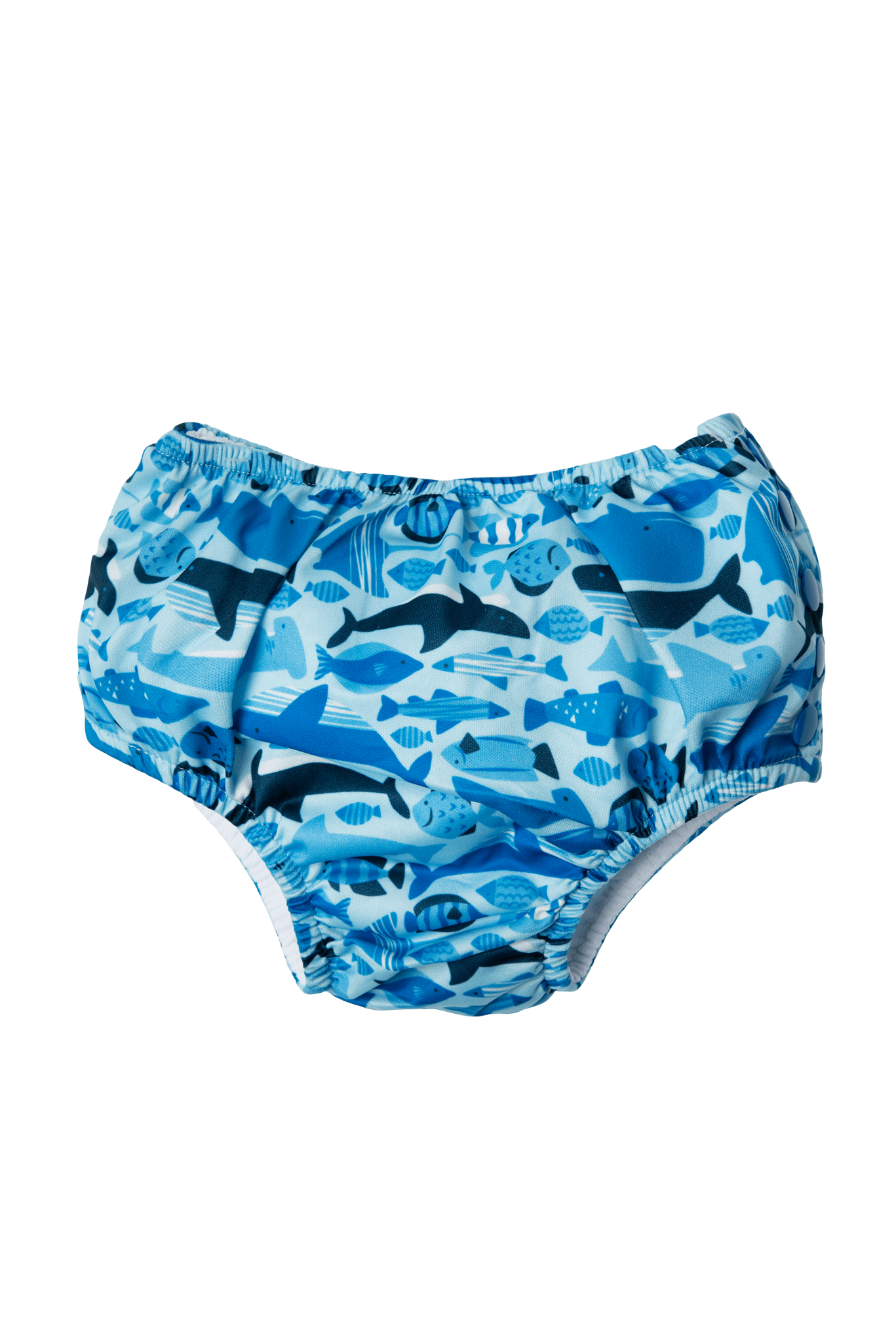 Iplay Snap Reusable Absorbent Swim Diaper- Undersea Blue