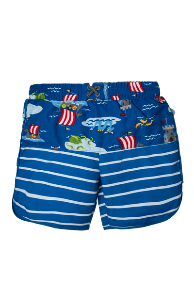 Viking Sea Stripes Shorts Reusable Absorbent Swim Diaper